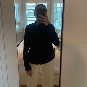 Loose Fitting Oversized Turtleneck Long Sleeve Tee